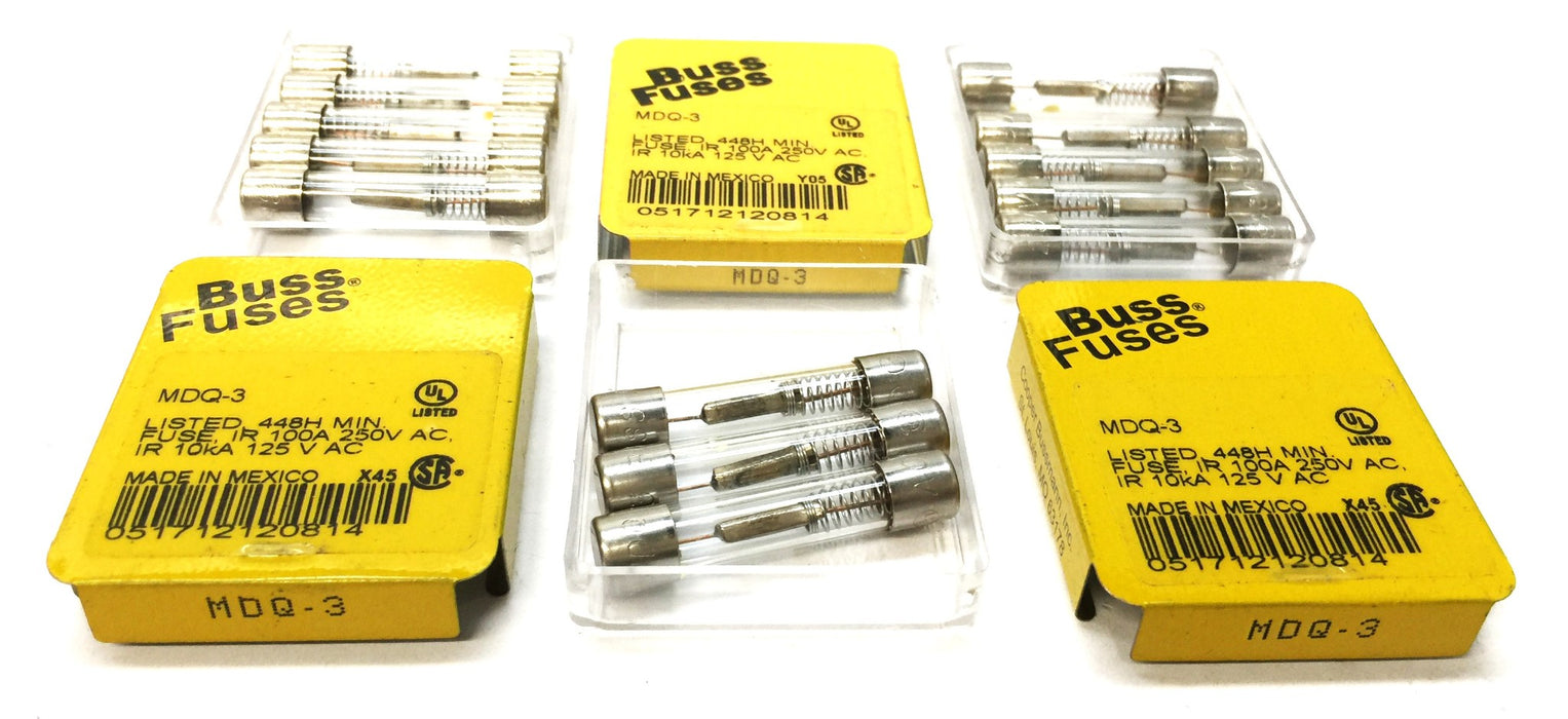 Bussmann Fuses IR 100A 250V AC MDQ-3 [Lot of 13] NOS