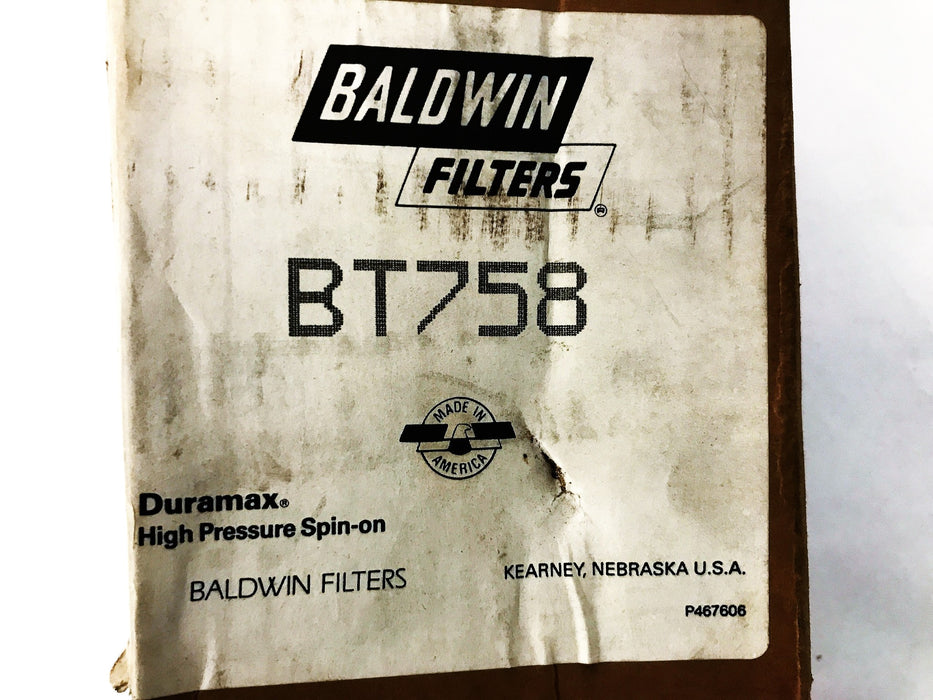 Baldwin Spin-on Filter Element BT758 NOS