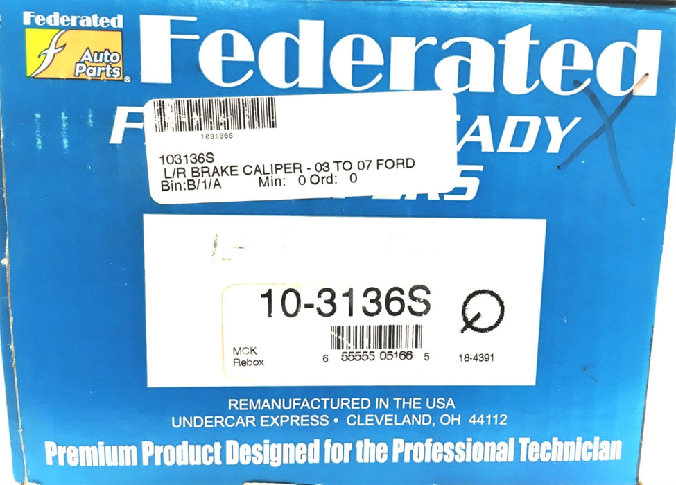 Federated Brake Caliper 103136S NOS