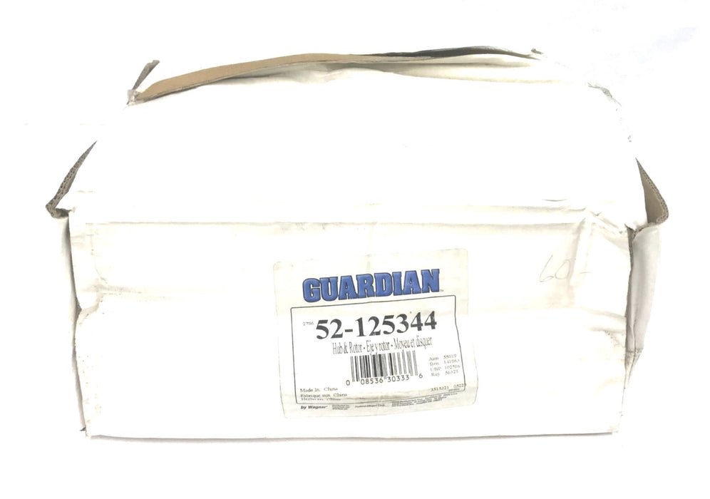 Guardian/Wagner Disc Brake Rotor and Hub Assembly 52-125344 NOS