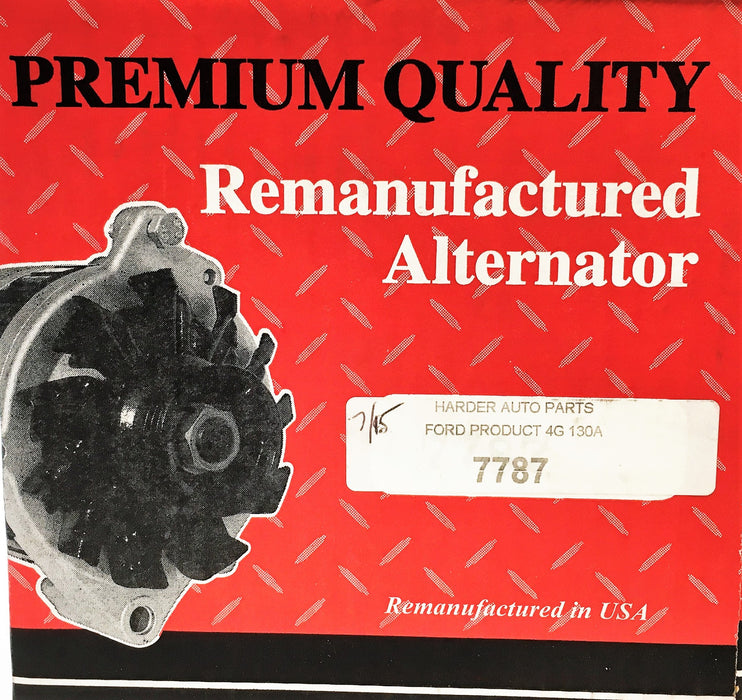 Premium Quality Alternator 7787 REMANUFACTURED