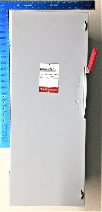 THOMAS and BETTS Heavy Duty Safety Switch HD363SN-TB NOS