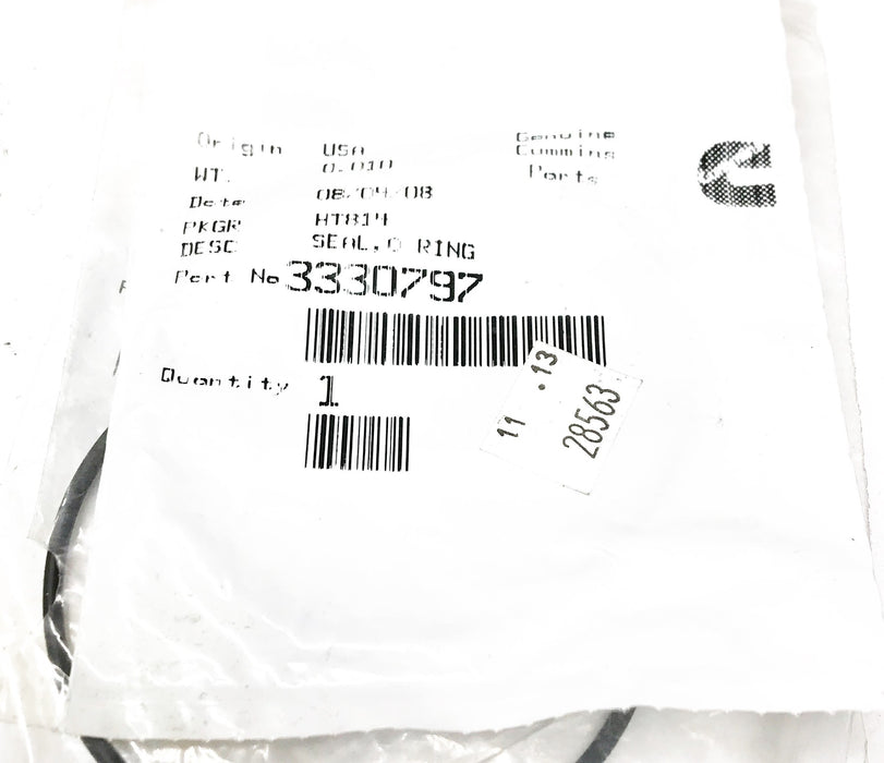 Cummins O-Ring Seal 3330797 [Lot of 4] NOS