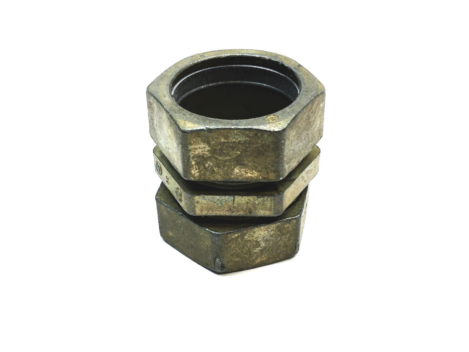 Unbranded 1-1/2 Inch Compression Conduit Coupling [Lot of 5] NOS