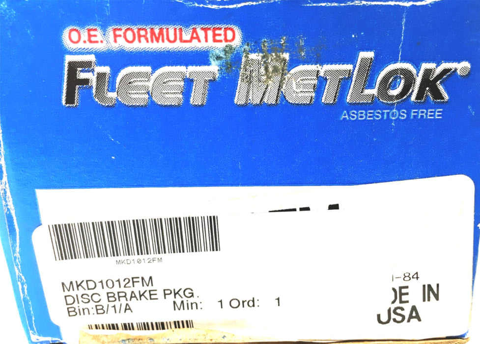 Honeywell Bendix Brake Pads MKD1012 NOS