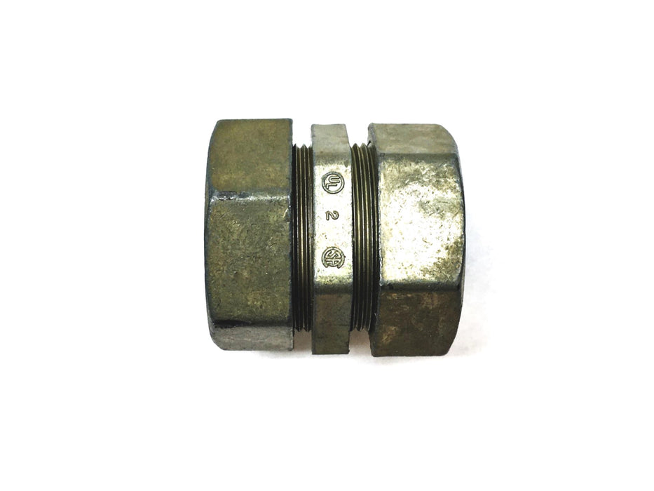 Unbranded 1-1/2 Inch Compression Conduit Coupling [Lot of 5] NOS
