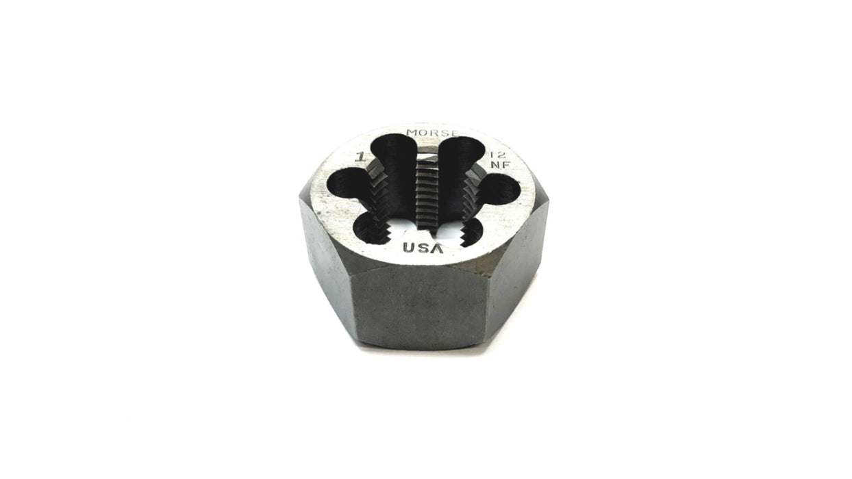 Morse 1 INCH - 12 NF Threaded Hex Die NOS