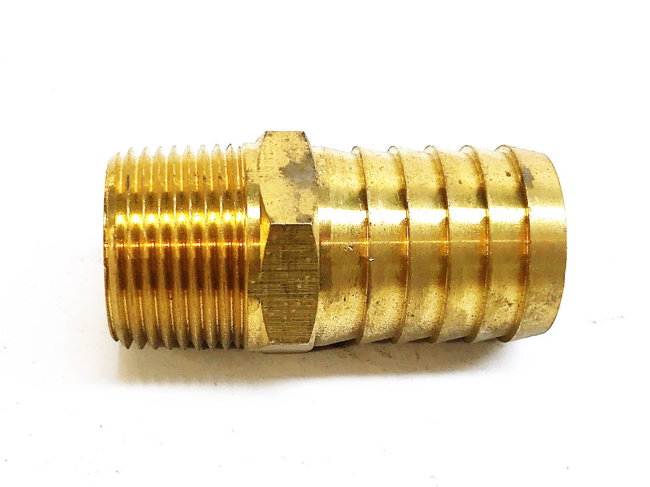 1" Hose Barb To 1" Male Straight Brass Fitting 10516B112 [Lot of 3] NOS