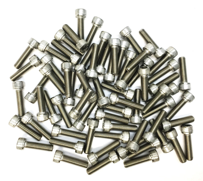 THE 1" x 1/4" Stainless Steel Allen Hex Bolt A4-70 [Lot of 68] NOS