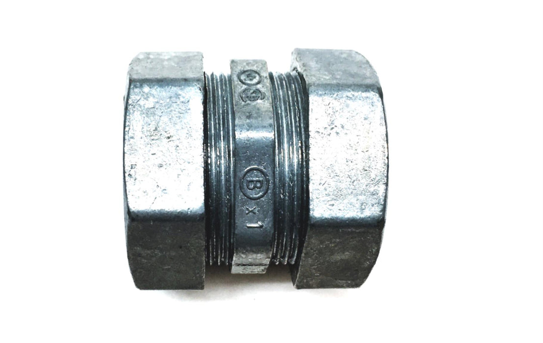 Unbranded 1 Inch Compression Conduit Coupling BX1 [Lot of 3] NOS