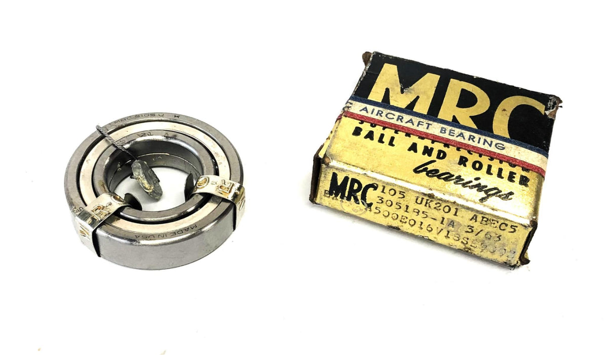 MRC Double Sealed Ball Bearing 9105 UK201 ABEC5 NOS