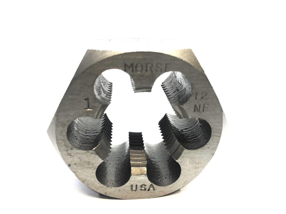 Morse 1 INCH - 12 NF Threaded Hex Die NOS