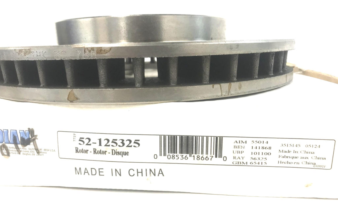 Guardian/Wagner Disc Brake Rotor 52-125325 NOS