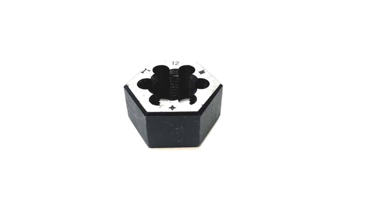 Unbranded 1 INCH - 12 NF Threaded Hex Die USED