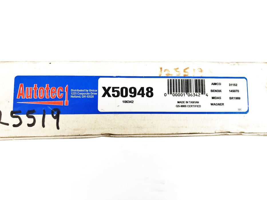 Autotec1 Disc Brake Rotor X-50948 NOS