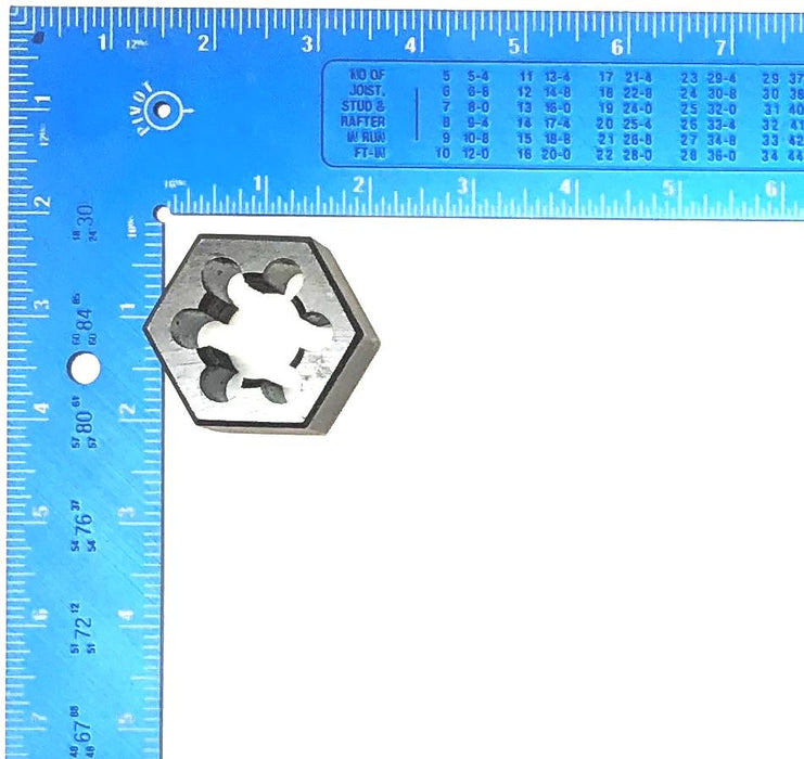 Unbranded 1 INCH - 12 NF Threaded Hex Die USED