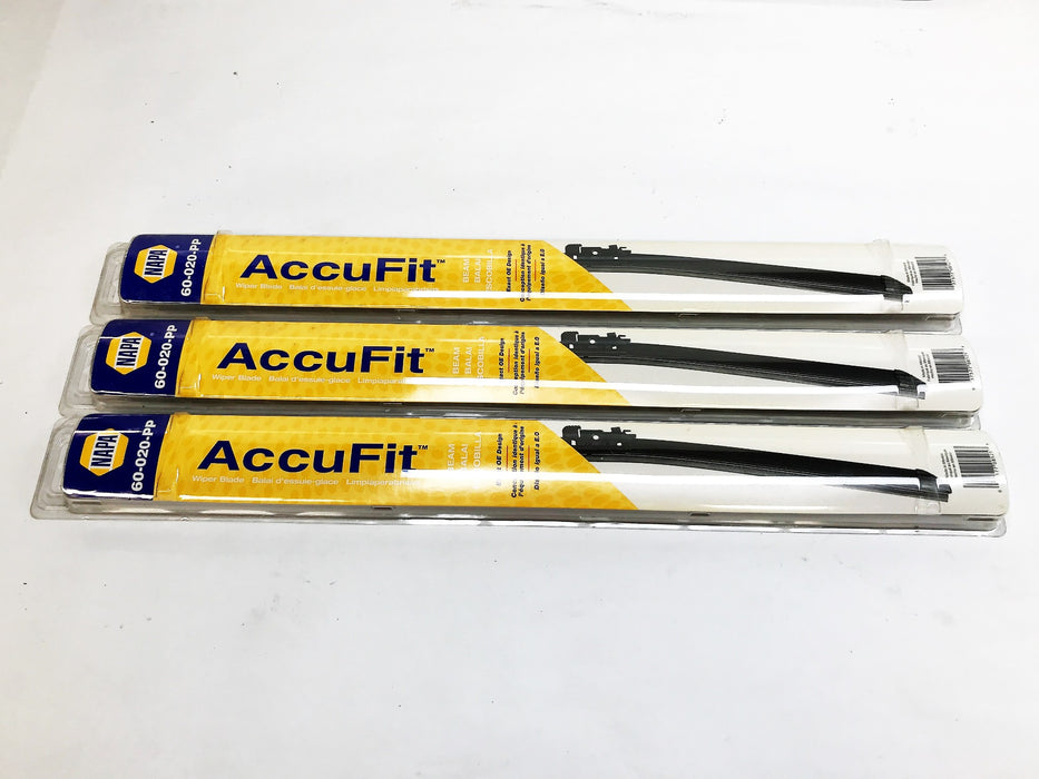 NAPA Windshield Wiper Blade 60-020-PP [Lot of 3] NOS