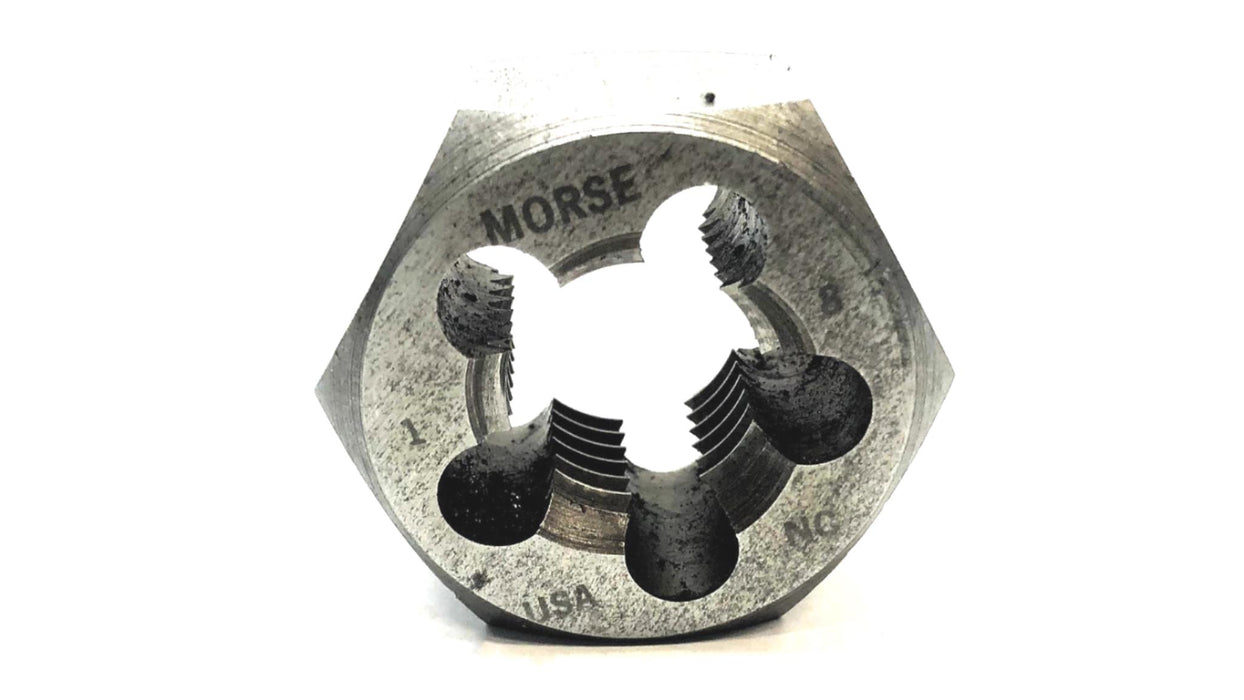 Morse 1 IN - 8 NC Threaded Hex Die USED