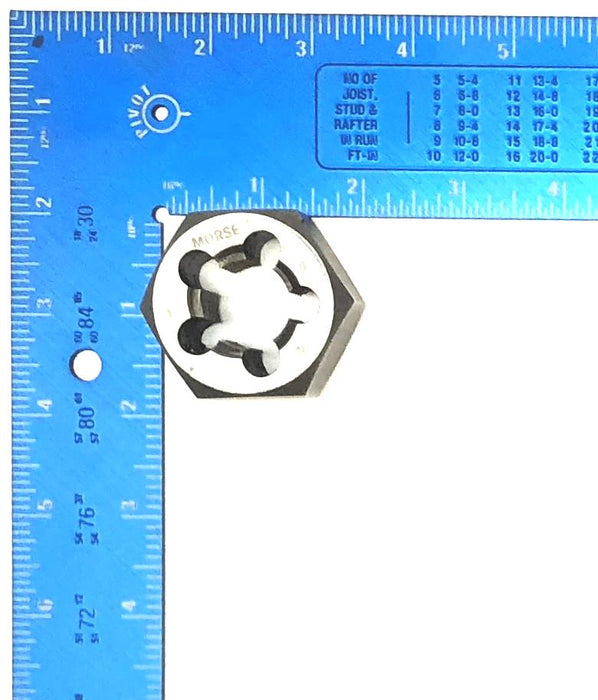 Morse 1 IN - 8 NC Threaded Hex Die USED