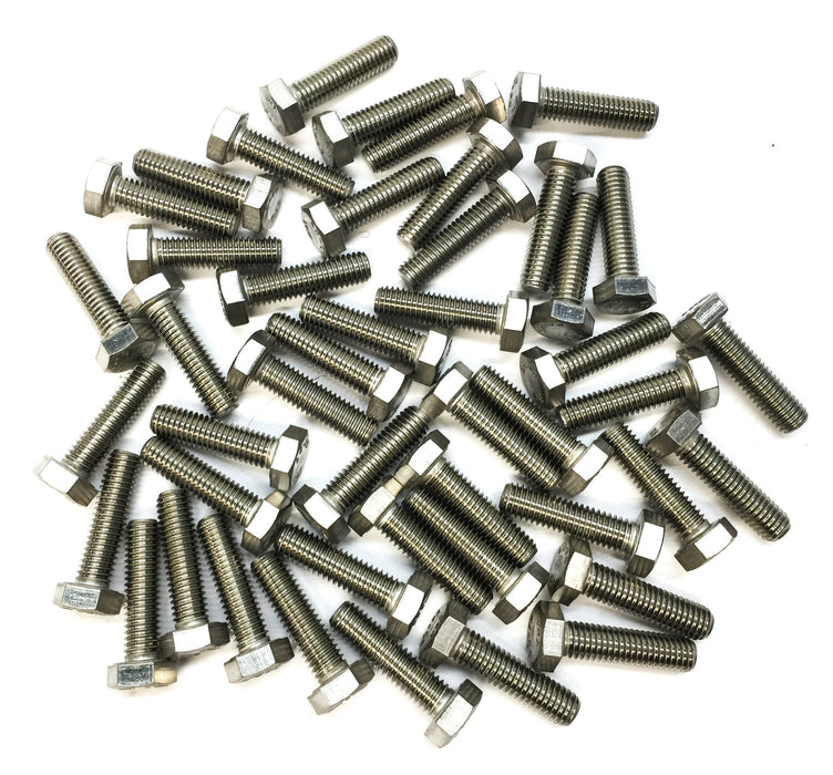 THE 1-1/4" x 1/4" Stainless Steel Hex Bolt A2-70 [Lot of 46] NOS