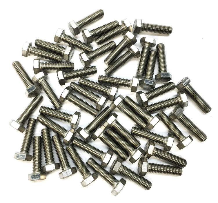 THE 1-1/4" x M8 1.25 Stainless Steel Hex Bolt A2-70 [Lot of 46] NOS