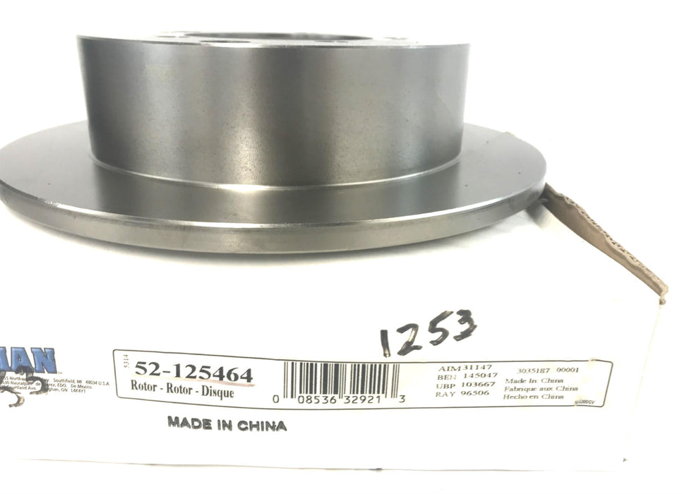 Guardian/Wagner Disc Brake Rotor 52-125464 NOS