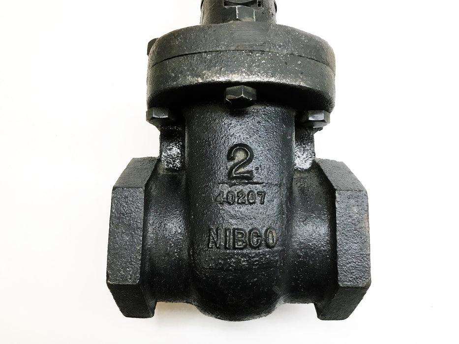NIBCO Class 125 Iron Body 2" Threaded Gate Valve T-619 USED