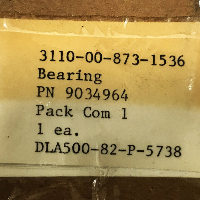 Terex Stud Roller Bearing Assembly 9034964 NOS