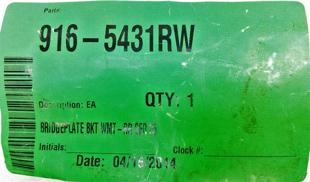 Unbranded Bridgeplate Bracket 916-5431RW NOS