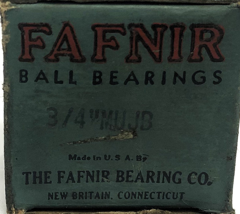 Fafnir Double Shielded Ball Bearing Insert 3/4"MUJB NOS