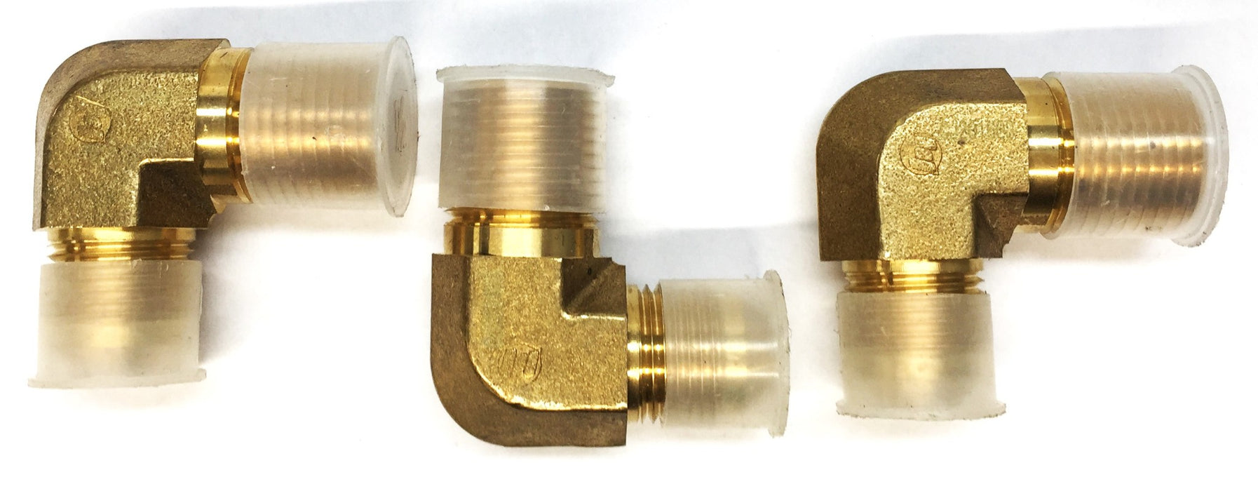 Unbranded 90-Degree 3/4" x 1/2" Brass Elbow CJ201608 [Lot of 3] NOS