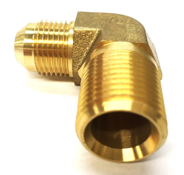 Unbranded 90-Degree 3/4" x 1/2" Brass Elbow CJ201608 [Lot of 3] NOS