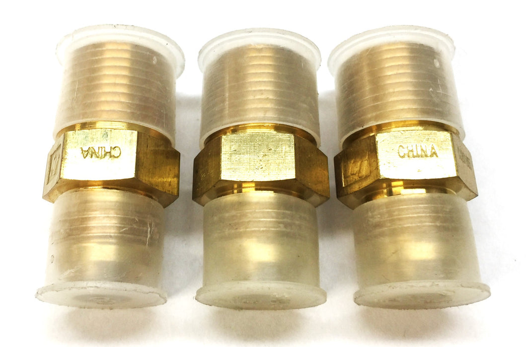 Unbranded 3/4" x 1/2" Straight Brass Fitting H11307 [Lot of 3] NOS