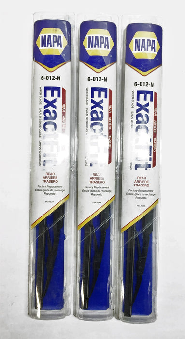 Napa ExactFit Wiper Blade 6-012-N [Lot of 3] NOS