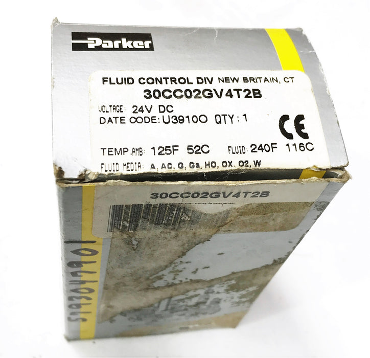 Parker Control Solenoid 30CC02GV4T2B NOS