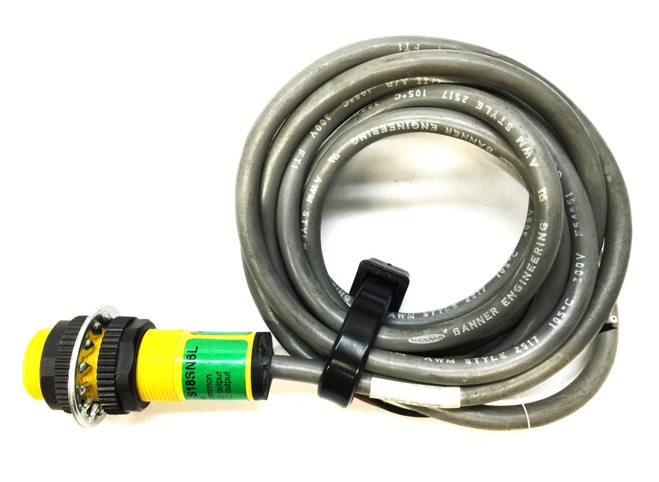 Banner 6' Photoelectric Sensor w/o Connector End S18SP6FF50-66373 USED
