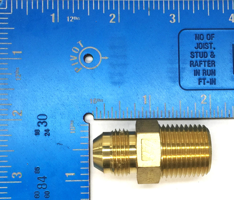 Unbranded 3/4" x 1/2" Straight Brass Fitting H11307 [Lot of 3] NOS