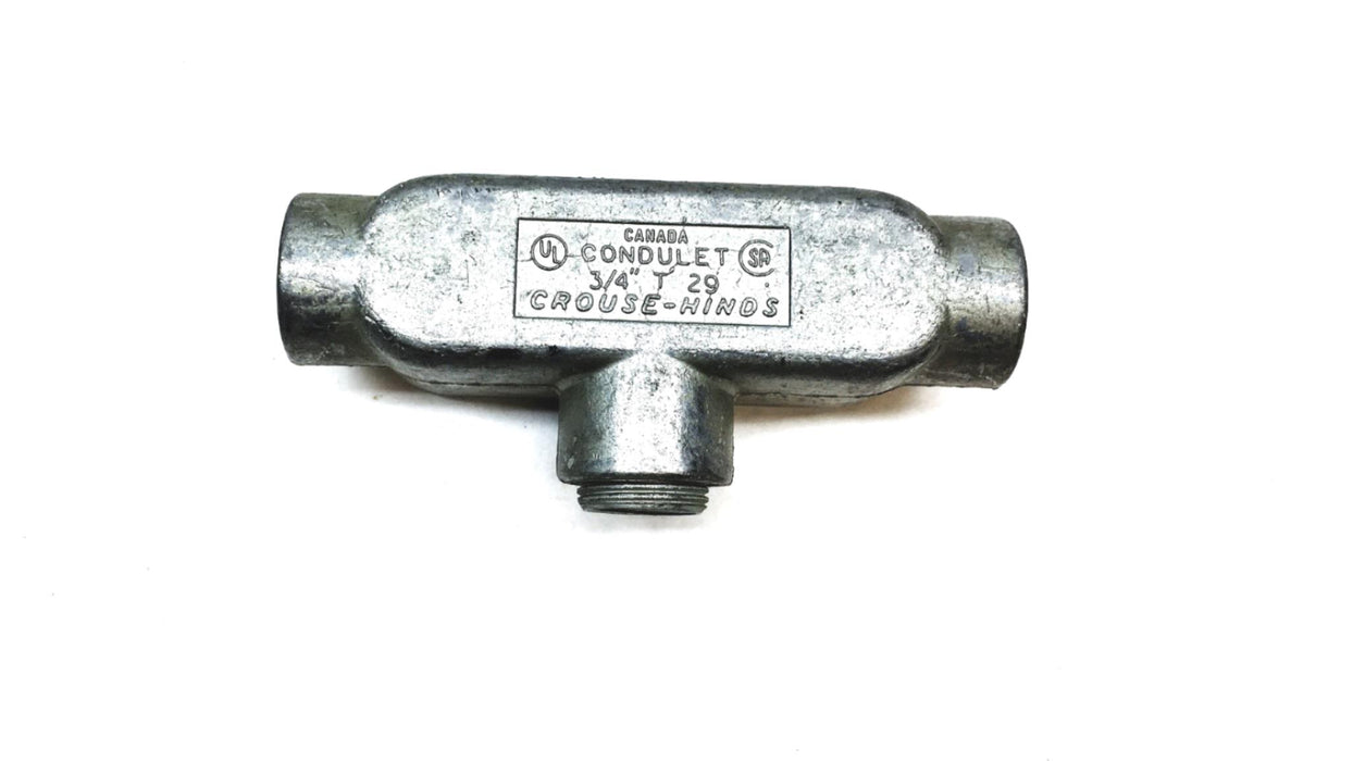 Crouse-Hinds 3/4 Inch 10.0 CU IN Condulet Body With Cover 290 T-29 NOS