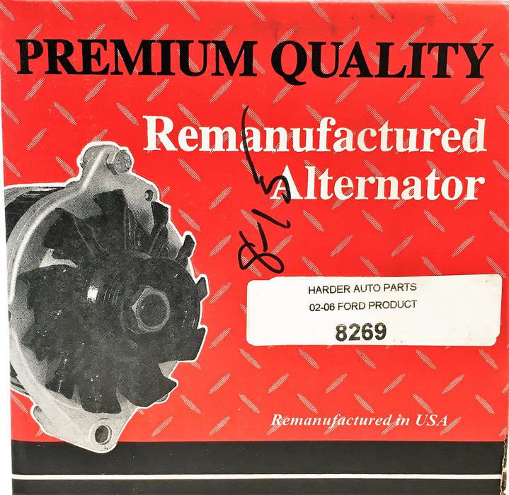 Premium Quality Alternator 8269 REMANUFACTURED