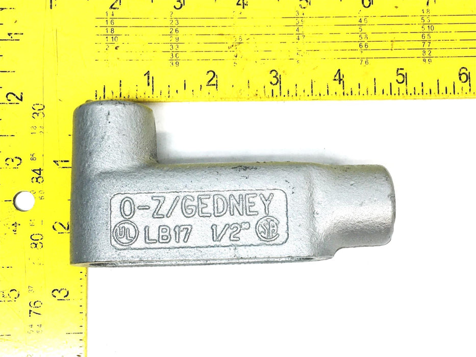 OZ Gedney 1/2 Inch 4 CU IN Conduit Body LB17 [Lot of 2] NOS