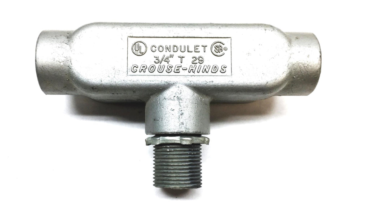 Crouse-Hinds, 3/4 Inch 10.0 CU IN Condulet Body With Cover 290 T-29 NOS