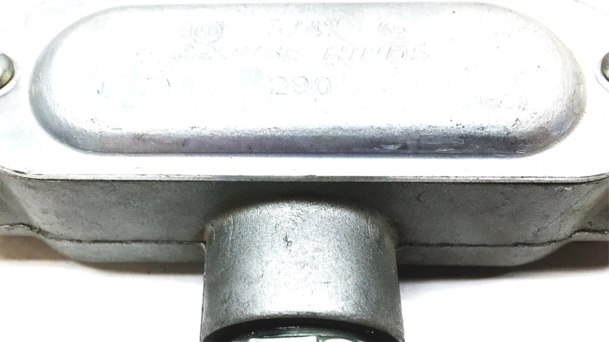 Crouse-Hinds, 3/4 Inch 10.0 CU IN Condulet Body With Cover 290 T-29 NOS