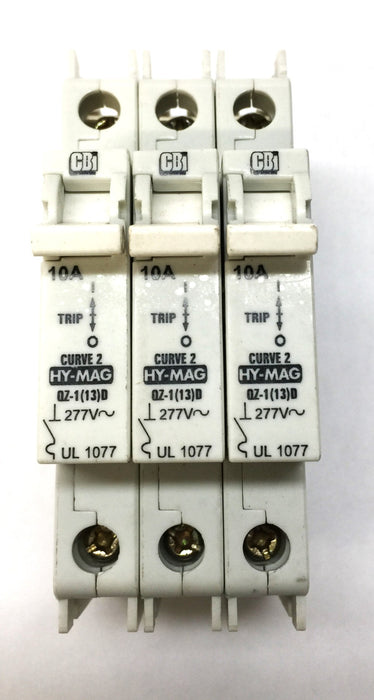 CBI Curve 2 HY-MAG Circuit Breaker QZ-1(13)D [Lot of 3] NOS