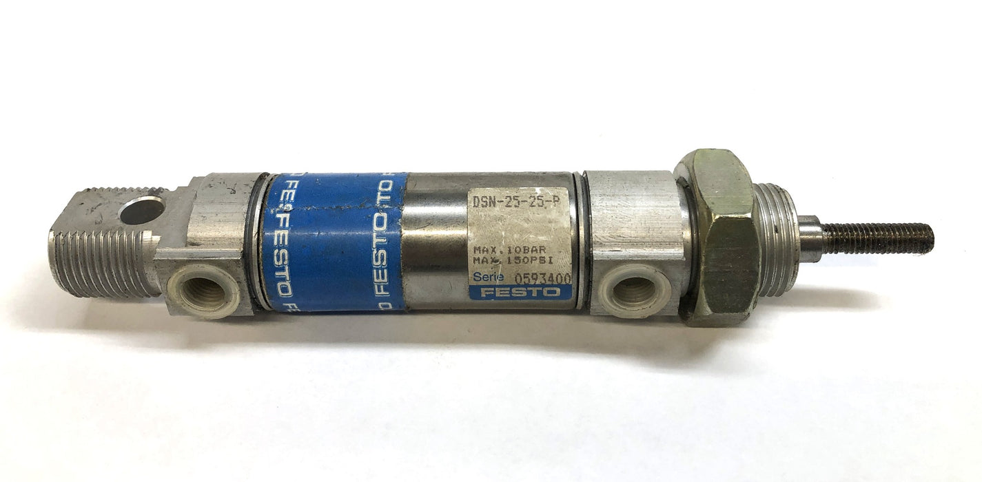Festo Double Acting Round Body Pneumatic Air Cylinder DSN-25-25-P NOS