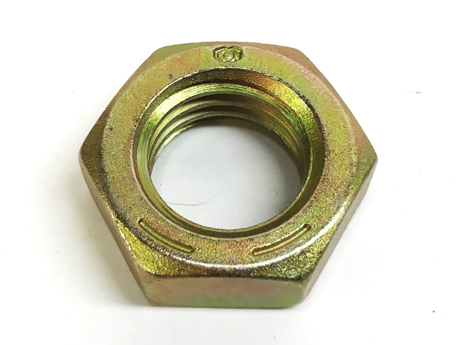 Unbranded 1" Yellow Zinc Plated Steel Thin Hex Jam Nut [Lot of 11] NOS