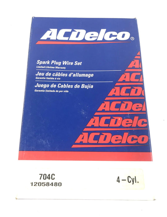 ACDelco 4-Cylinder Spark Plug Wire Set 704C(12058480) NOS