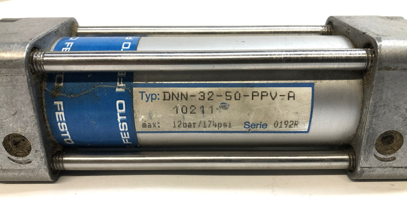 Festo Double Acting Single Rod Pneumatic Cylinder DNN-32-50-PPV-A (10211) NOS