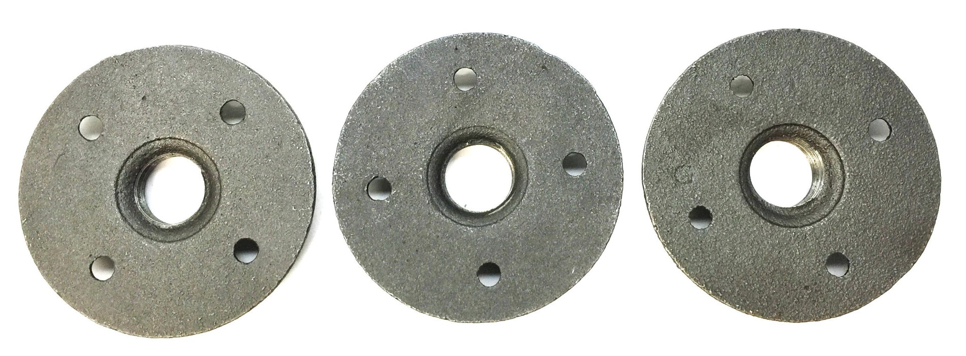 BIS 3" Prefinished Matte Black Floor Flange 1/2 [Lot of 3] NOS