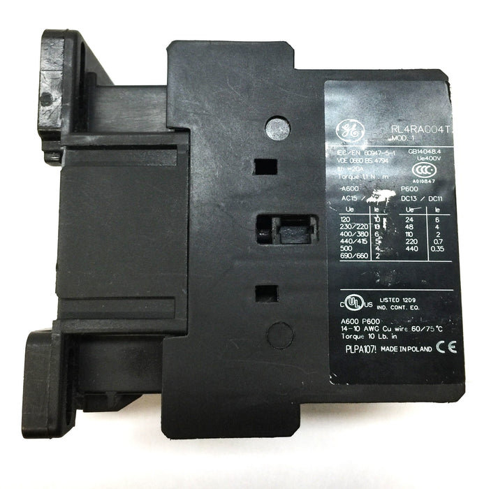General Electric/GE Relay Contactor RL4R04E USED