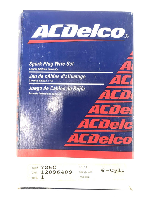 ACDelco Juego de cables para bujías de 6 cilindros 726C(12096409) NOS